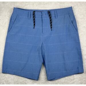 Mens Hang Ten Size 36 Blue Shorts With Drawstring And Pockets Dress Casual Swim